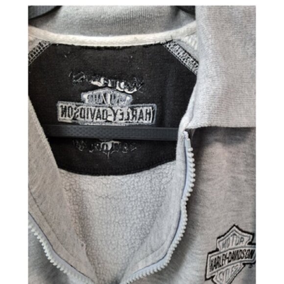 Harley Davidson Zip Collar Sweatshirt With Embroidery - Picture 4 of 7